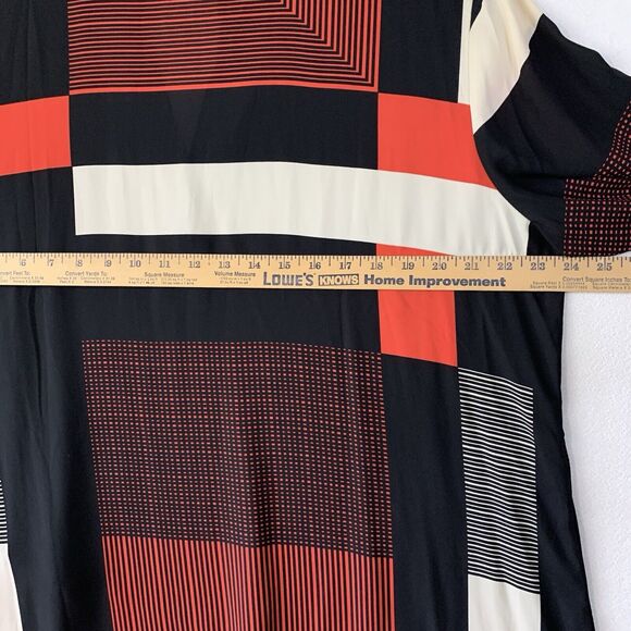 Chicos Tunic Women 3 Petite Color Block Asymmetrical Layered Blouse Lagenlook XL - Picture 5 of 13